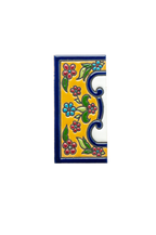España Flora | Ceramic Door Number Tile & Frame – 5.5cm x 11cm (2.17" x 4.33")