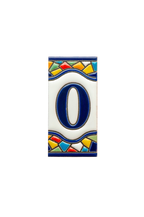 Sunburst | Ceramic Door Number Tile & Frame – 5.5cm x 11cm (2.17" x 4.33")