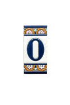 Acco Azul | Ceramic Door Number Tile & Frame – 5.5cm x 11cm (2.17" x 4.33")