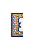 Acco Azul | Ceramic Door Number Tile & Frame – 5.5cm x 11cm (2.17" x 4.33")