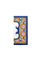 Acco Azul | Ceramic Door Number Tile & Frame – 5.5cm x 11cm (2.17" x 4.33")