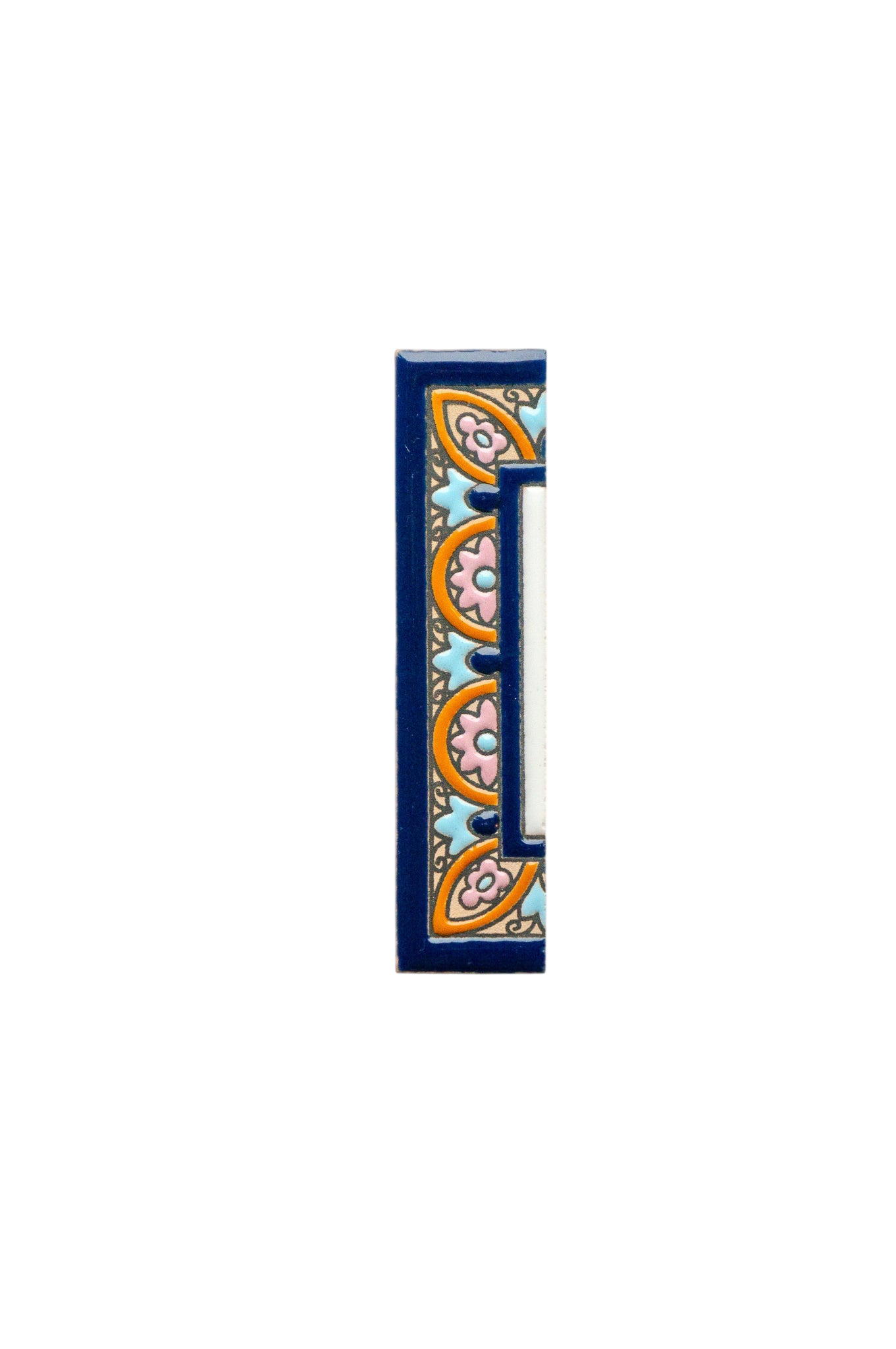 Acco Azul | Ceramic Door Number Tile & Frame – 5.5cm x 11cm (2.17" x 4.33")