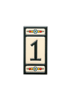 Atalaya M5 | Ceramic Door Number Tile & Frame – 5.5cm x 11cm (2.17" x 4.33")