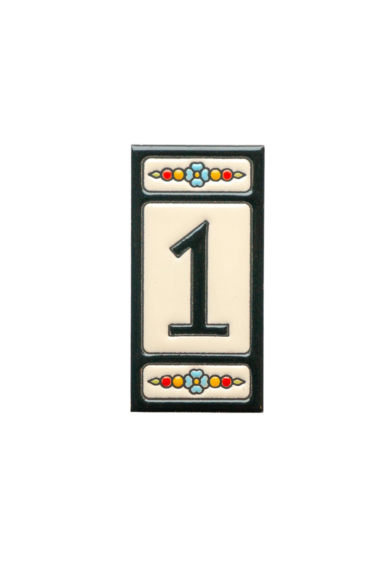 Atalaya M5 | Ceramic Door Number Tile & Frame – 5.5cm x 11cm (2.17" x 4.33")