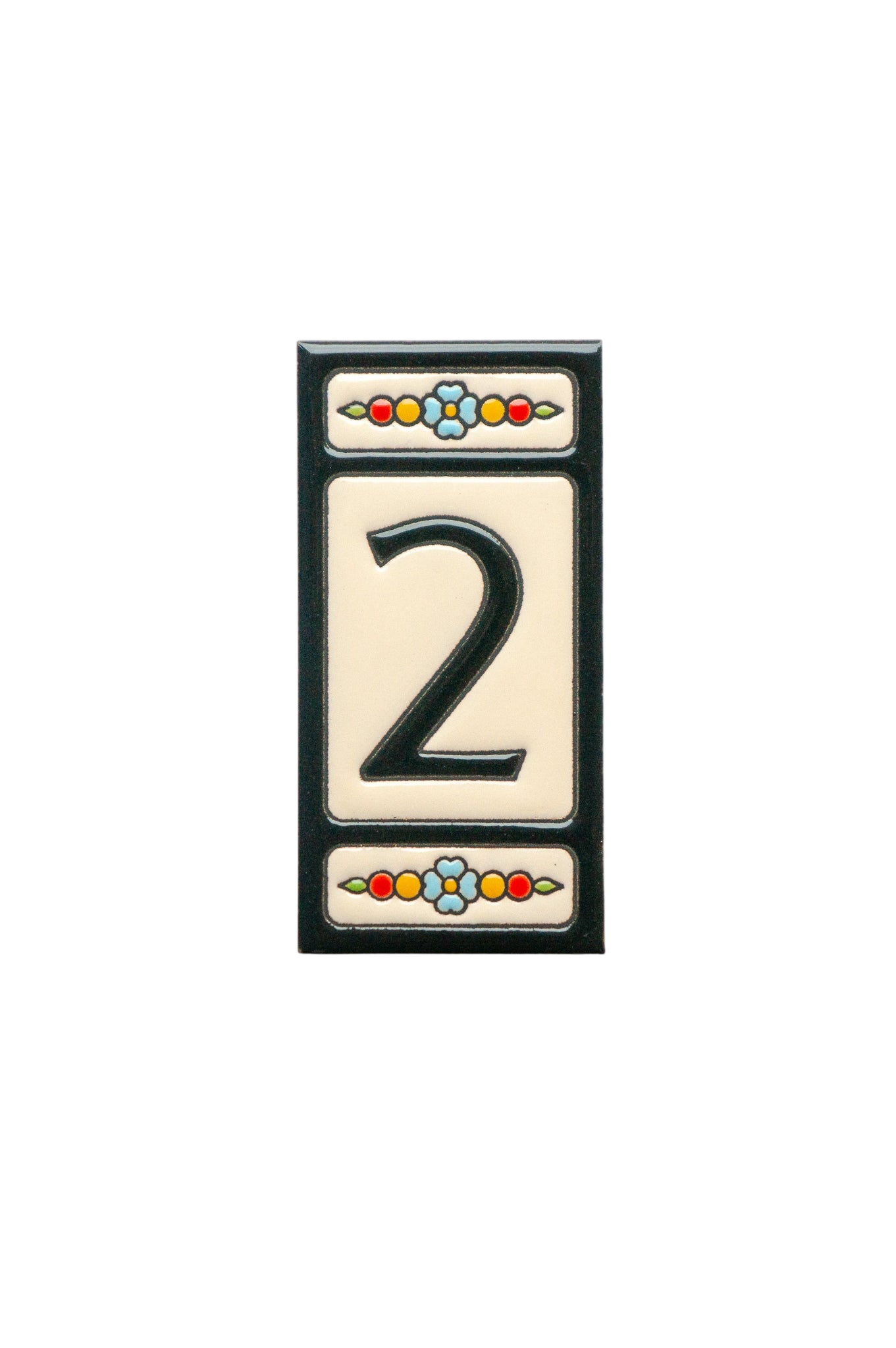 Atalaya M5 | Ceramic Door Number Tile & Frame – 5.5cm x 11cm (2.17" x 4.33")