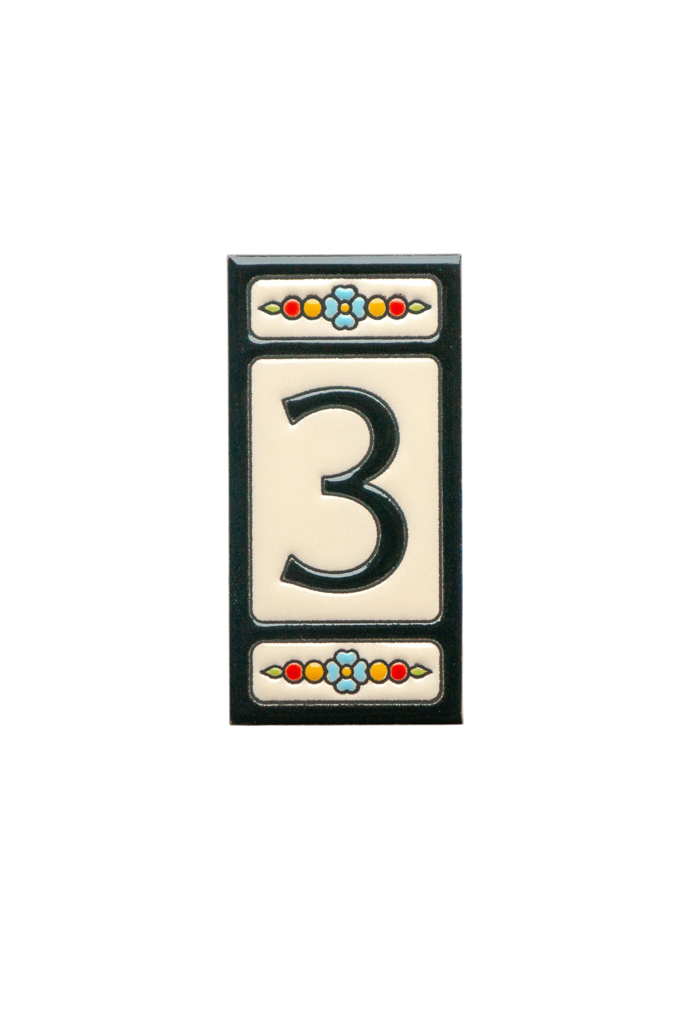 Atalaya M5 | Ceramic Door Number Tile & Frame – 5.5cm x 11cm (2.17" x 4.33")