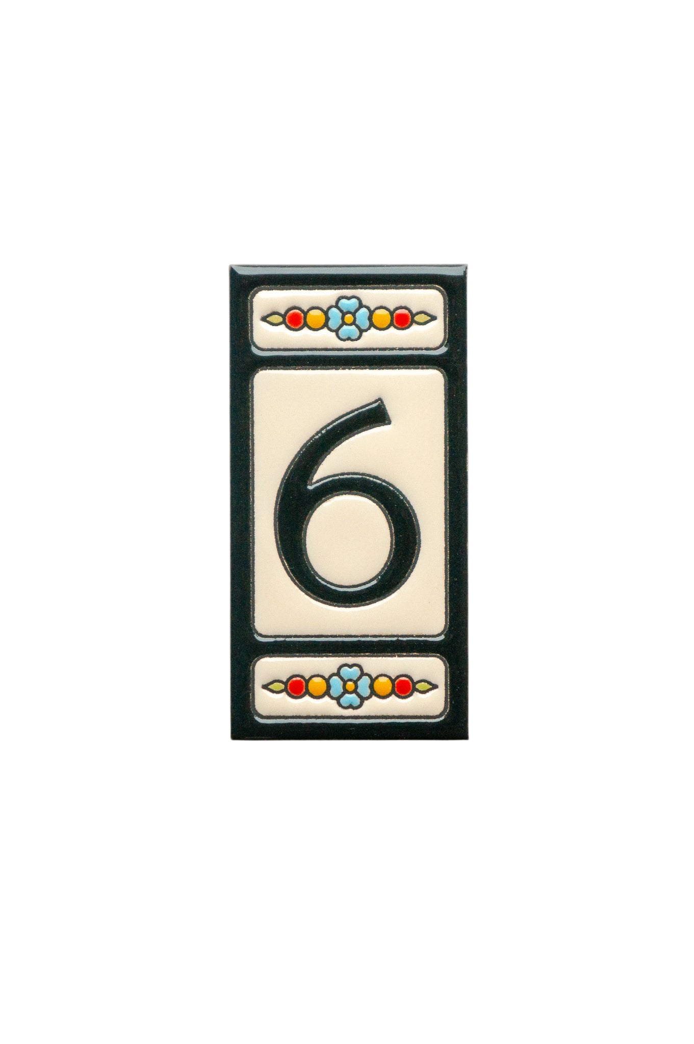 Atalaya M5 | Ceramic Door Number Tile & Frame – 5.5cm x 11cm (2.17" x 4.33")