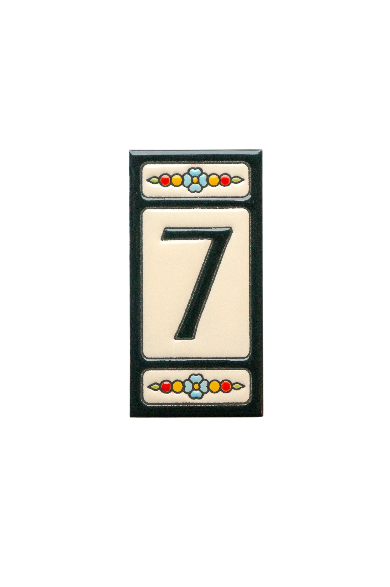 Atalaya M5 | Ceramic Door Number Tile & Frame – 5.5cm x 11cm (2.17" x 4.33")