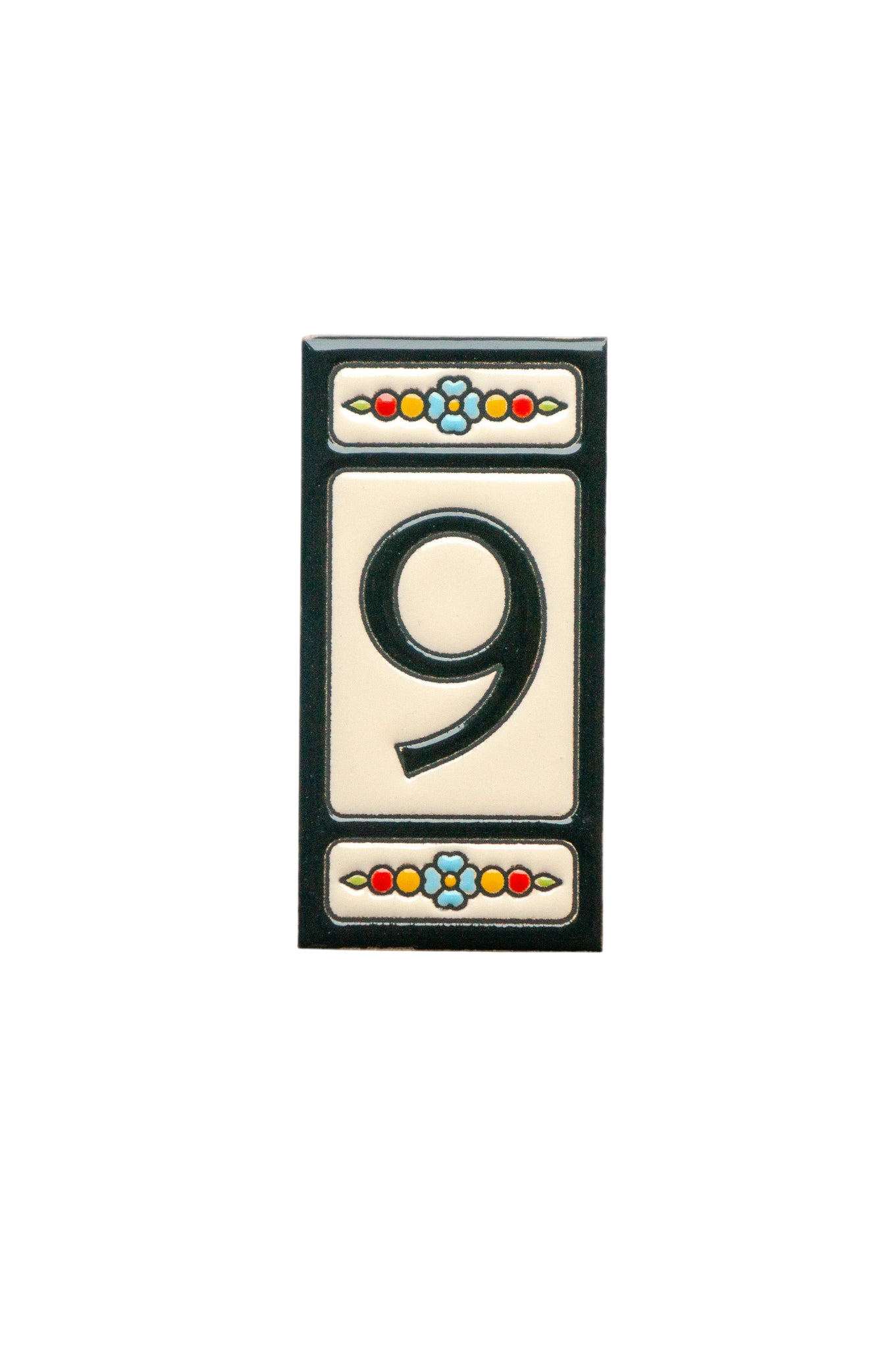 Atalaya M5 | Ceramic Door Number Tile & Frame – 5.5cm x 11cm (2.17" x 4.33")