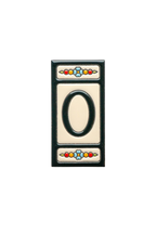 Atalaya M5 | Ceramic Door Number Tile & Frame – 5.5cm x 11cm (2.17" x 4.33")