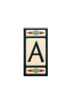 Atalaya M5 | Ceramic Door Number Tile & Frame – 5.5cm x 11cm (2.17" x 4.33")