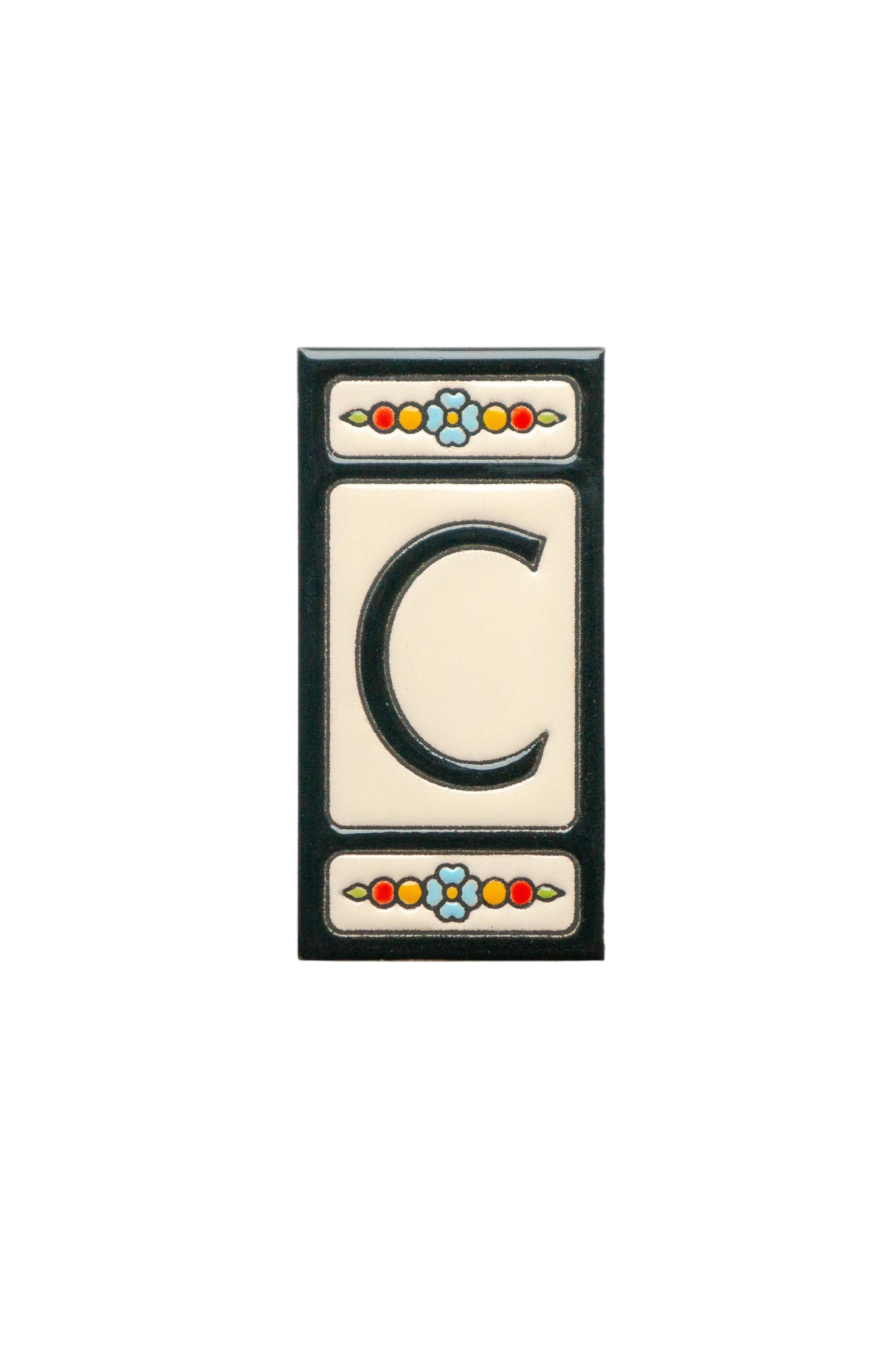 Atalaya M5 | Ceramic Door Number Tile & Frame – 5.5cm x 11cm (2.17" x 4.33")