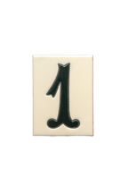 La Costa White | Ceramic Door Number Tile & Frame – 7cm x 10cm (2.76" x 3.94")