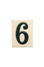 La Costa White | Ceramic Door Number Tile & Frame – 7cm x 10cm (2.76" x 3.94")