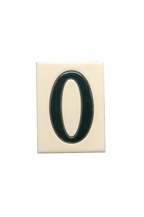 La Costa White | Ceramic Door Number Tile & Frame – 7cm x 10cm (2.76" x 3.94")