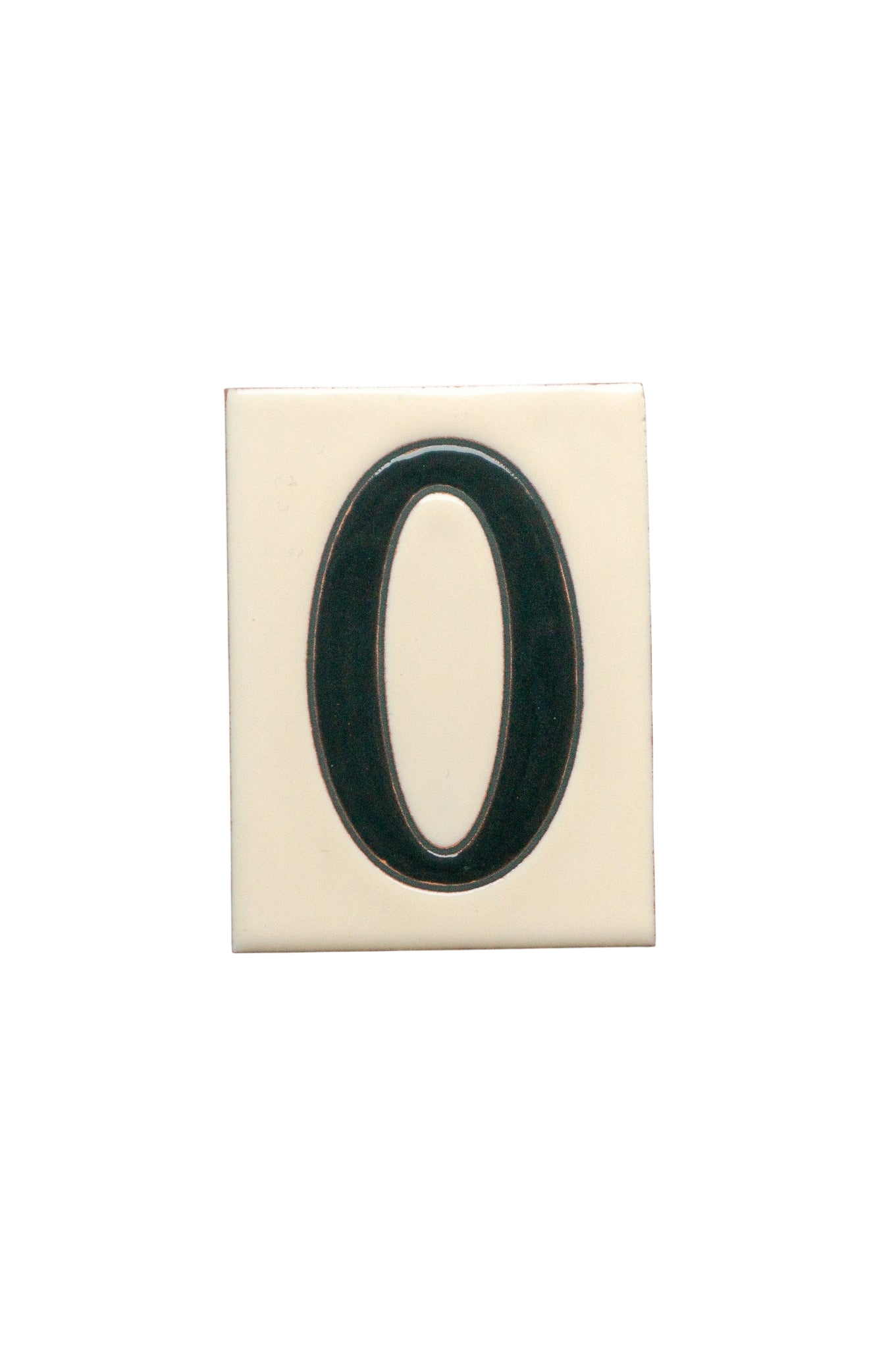 La Costa White | Ceramic Door Number Tile & Frame – 7cm x 10cm (2.76" x 3.94")