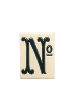 La Costa White | Ceramic Door Number Tile & Frame – 7cm x 10cm (2.76" x 3.94")