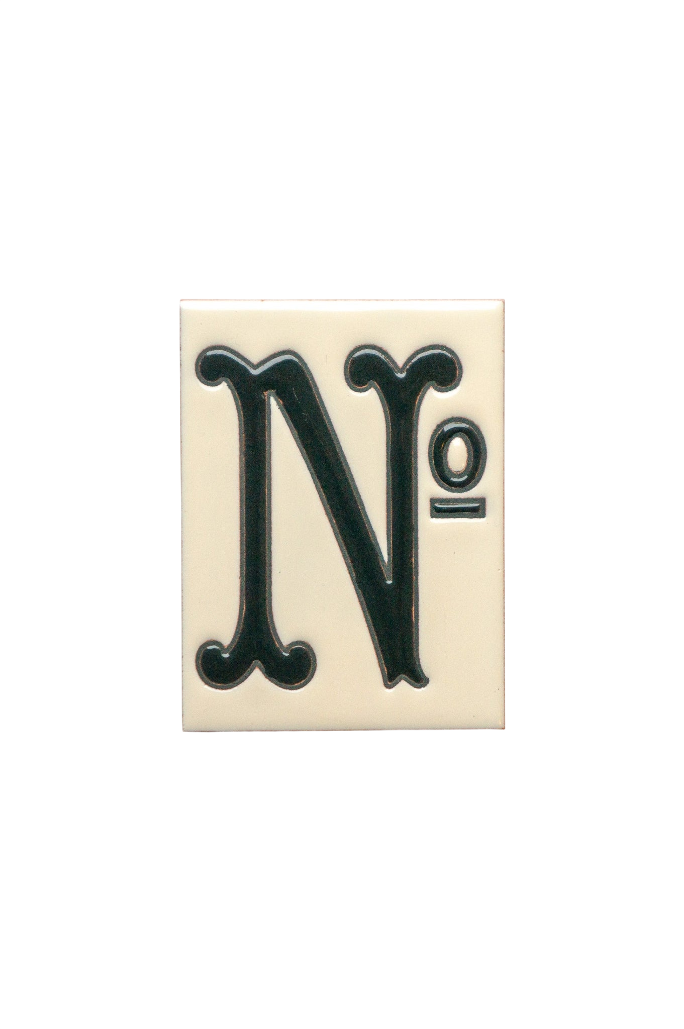 La Costa White | Ceramic Door Number Tile & Frame – 7cm x 10cm (2.76" x 3.94")