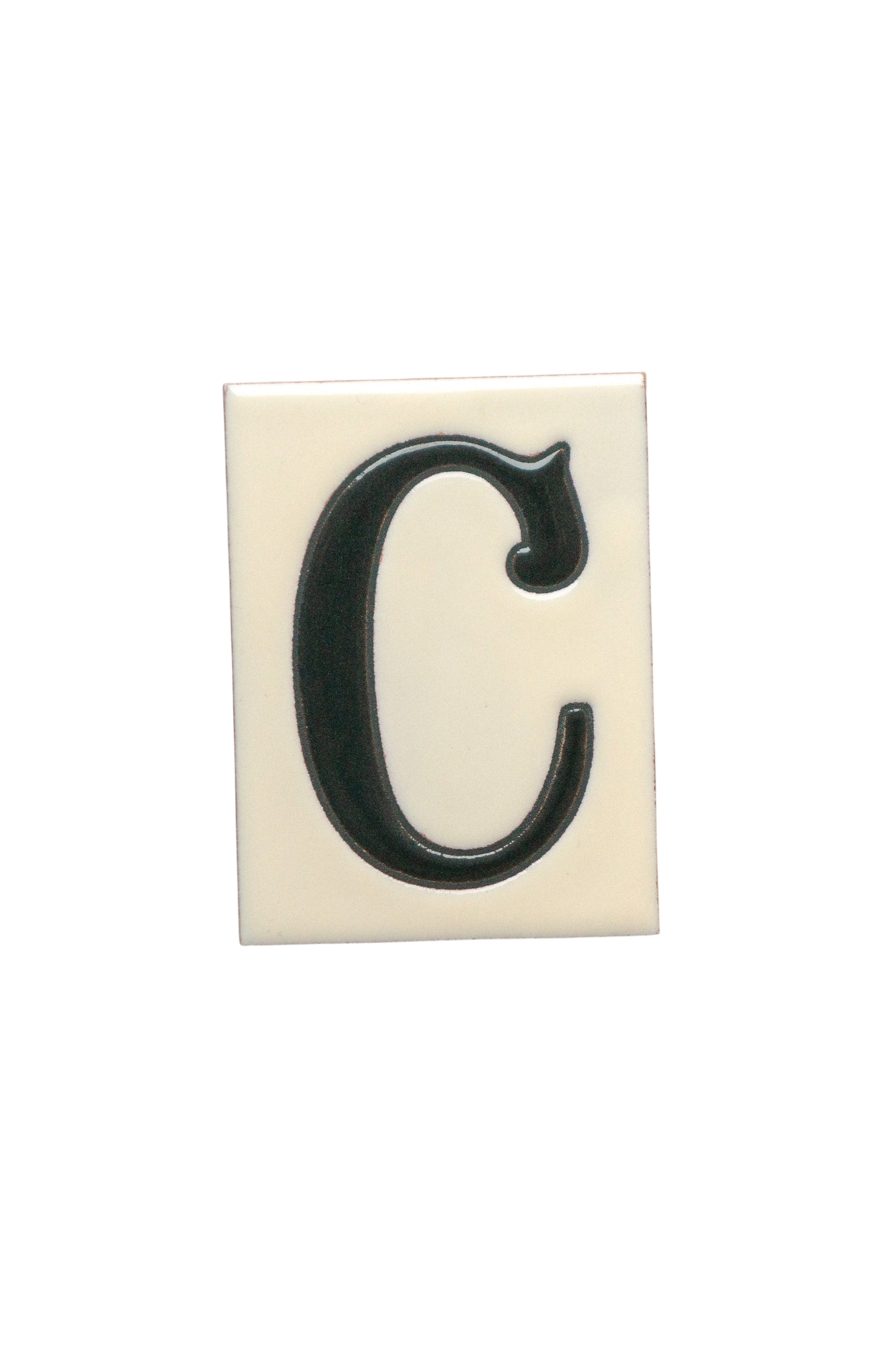 La Costa White | Ceramic Door Number Tile & Frame – 7cm x 10cm (2.76" x 3.94")