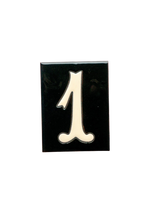 La Costa Black | Ceramic Door Number Tile & Frame – 7cm x 10cm (2.76" x 3.94")