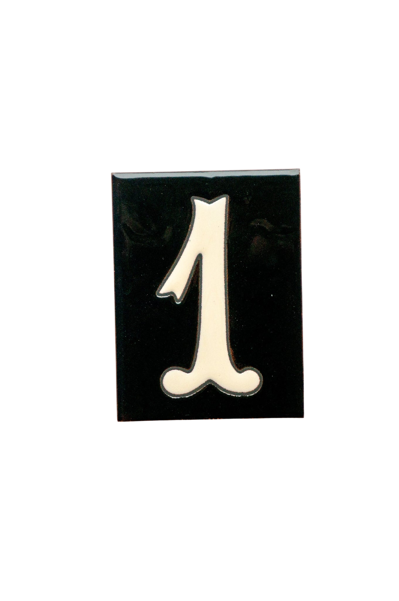 La Costa Black | Ceramic Door Number Tile & Frame – 7cm x 10cm (2.76" x 3.94")