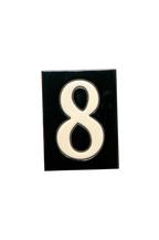 La Costa Black | Ceramic Door Number Tile & Frame – 7cm x 10cm (2.76" x 3.94")