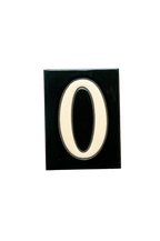 La Costa Black | Ceramic Door Number Tile & Frame – 7cm x 10cm (2.76" x 3.94")