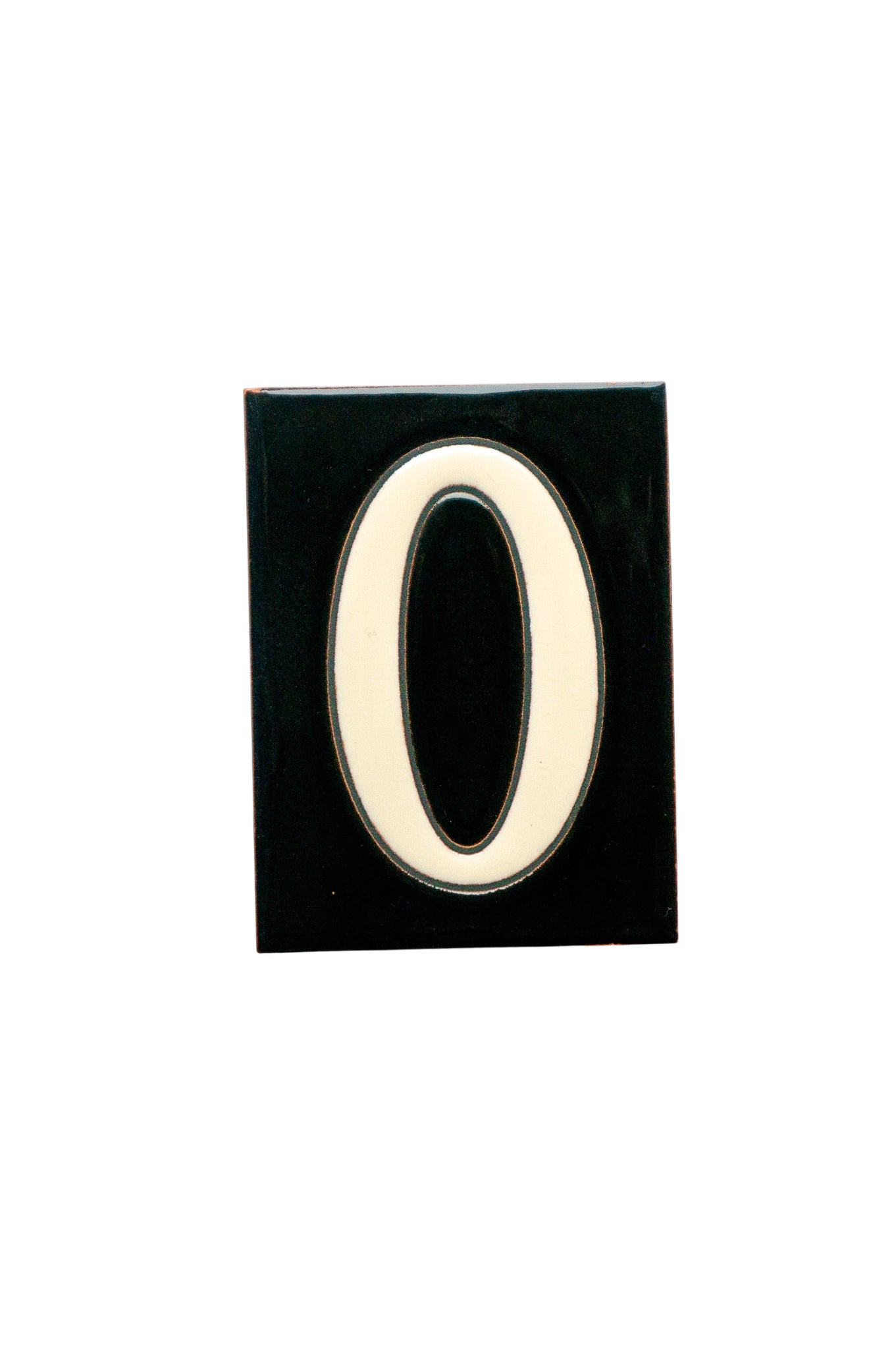 La Costa Black | Ceramic Door Number Tile & Frame – 7cm x 10cm (2.76" x 3.94")