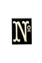 La Costa Black | Ceramic Door Number Tile & Frame – 7cm x 10cm (2.76" x 3.94")