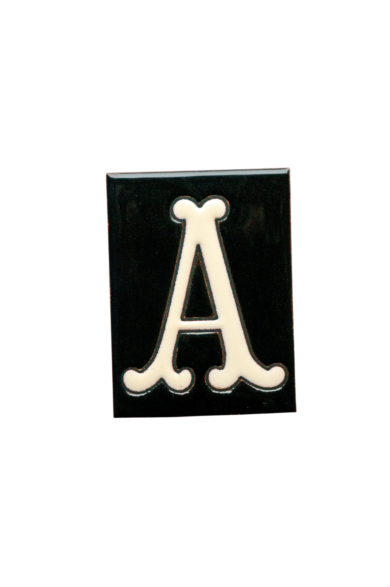 La Costa Black | Ceramic Door Number Tile & Frame – 7cm x 10cm (2.76" x 3.94")