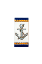 Marine | Numéro de porte en céramique avec cadre – 5,5 cm x 11 cm (2,17 po x 4,33 po)