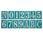 La Costa Blue Ceramic House Number Tile Plaque & Frame – 7cm x 10cm (2.76" x 3.94")